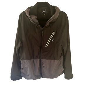Men's Lost windbreaker. Black and grey. Size Med.      1101